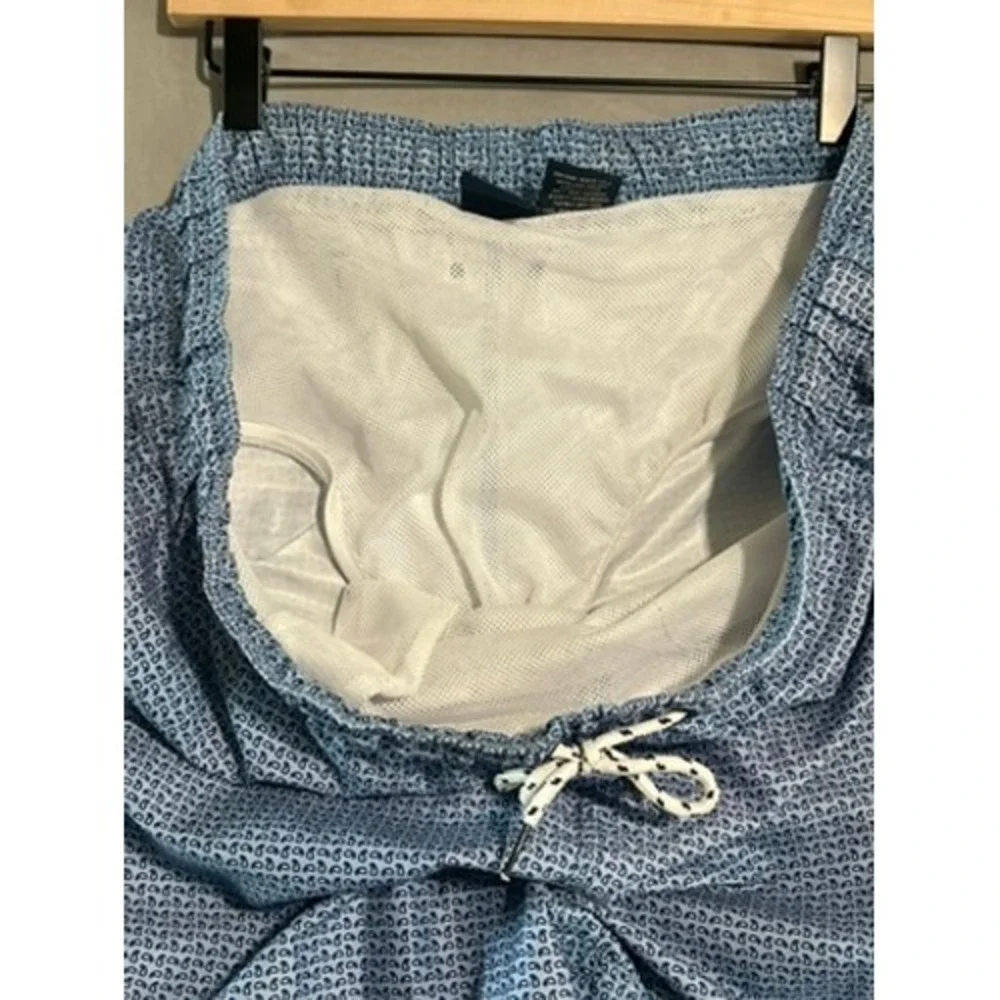 Nat Nast Luxury Originals Mens Blue Paisley Swim Trunks Board Shorts Large L